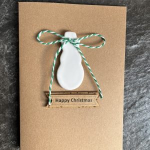 Handmade Snowman Christmas Card | Christmas Card with Plain White Snowman |  Handmade Christmas Card for Mum, Dad, Friend  | Handmade Christmas Card